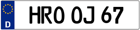 Trailer License Plate